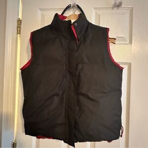 LL Bean Women’s Reversible Red Down Puffer Vest